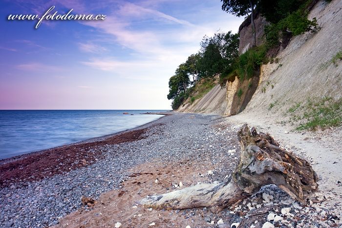 Fotka Pláž s oblázky Baltského moře v NP Jasmund