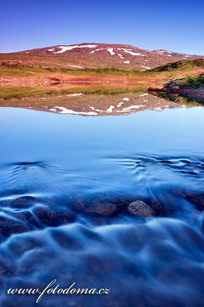 Jezero Litlklepptjørna, Národní park Skarvan og Roltdalen, Norsko