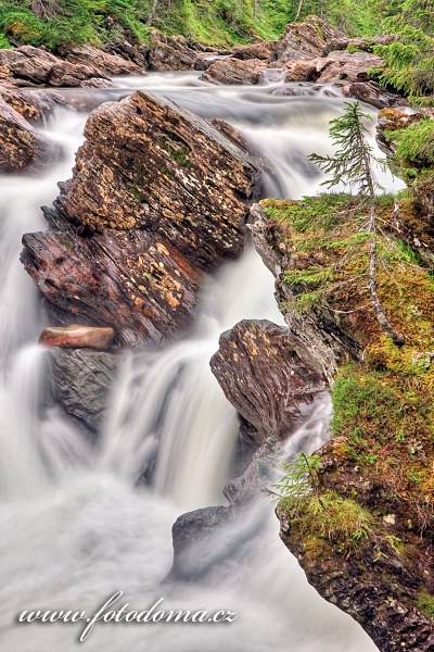 Řeka Torsbjørka, Národní park Skarvan og Roltdalen, Norsko