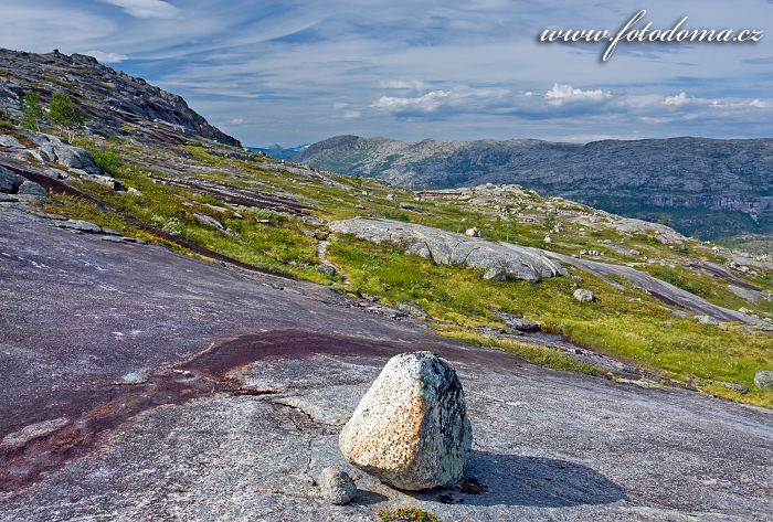 Krajina s bludnými balvany, národní park Rago, kraj Nordland, Norsko