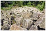 Kamenné pole na vrchu Lysica, masiv Swiety Krzys, Swietokrzyski národní park, Swietokrzyski Park Narodowy, Polsko