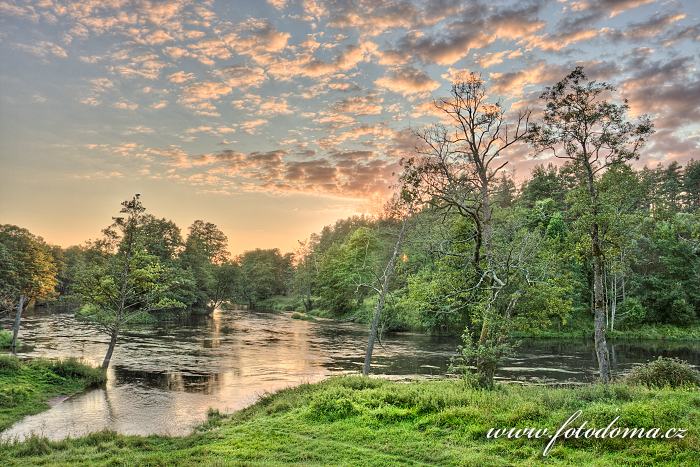 Fotka Řeka Skroblus, Národní park Dzūkijos, Litva