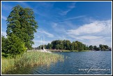 Jezero Galve u ostrovního hradu Trakai, Památka UNESCO, Národní park Trakų istorinis, Litva