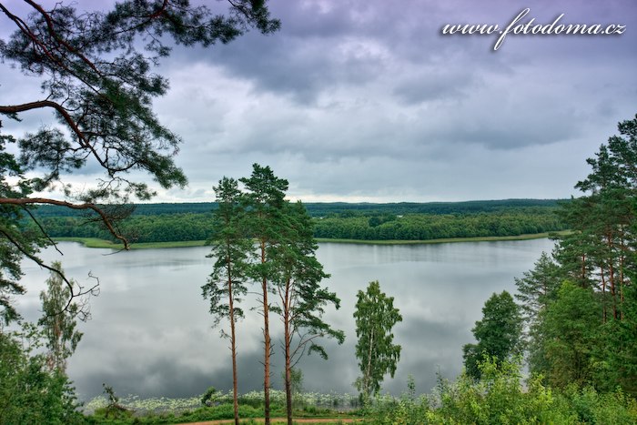 Fotka Jezero Linkmenas v blízkosti Ginučiai, Aukštaitijos národní park, Litva