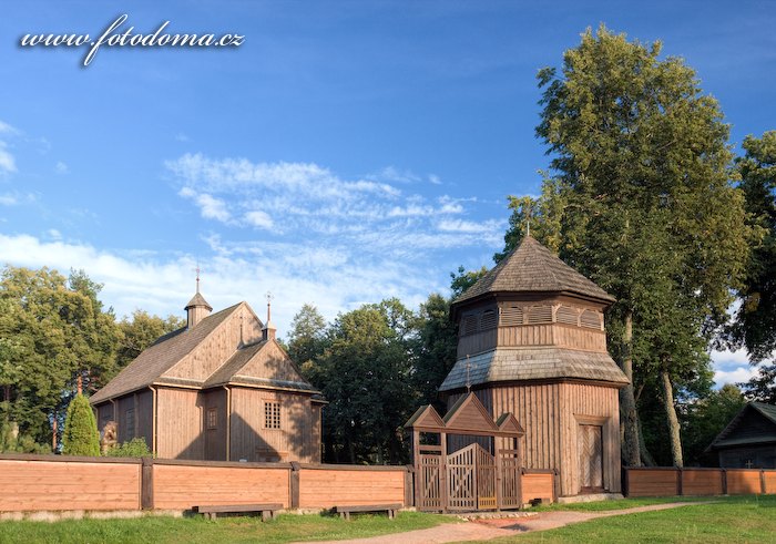 Fotka Dřevěný kostel v Palūšė, Aukštaitijos národní park, Litva