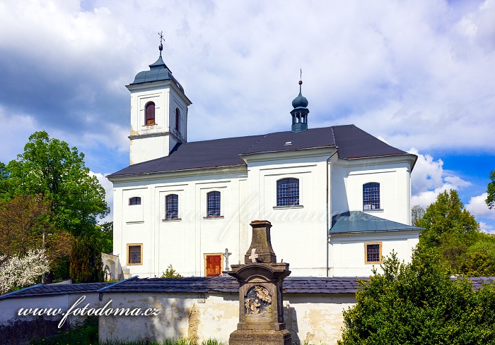 Kostel svatého Linharta, Vysoké Žibřidovice, část obce Hanušovice, okres Šumperk