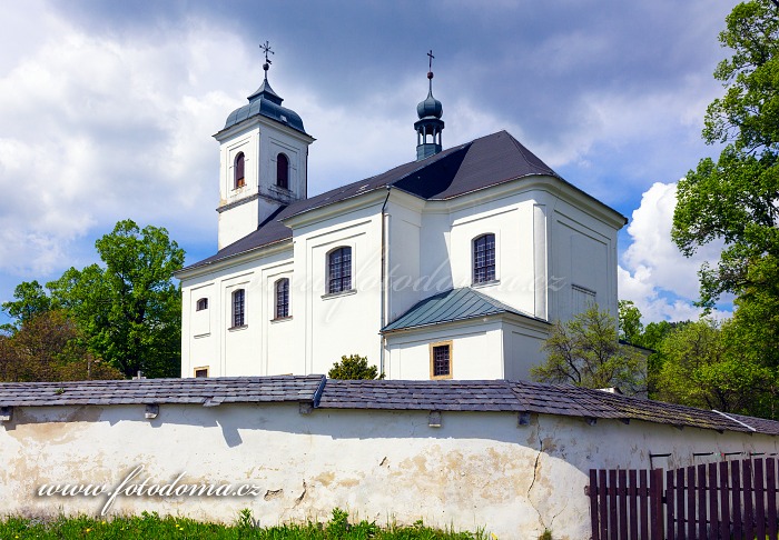 Kostel svatého Linharta, Vysoké Žibřidovice, část obce Hanušovice, okres Šumperk, Olomoucký kraj, Česká republika