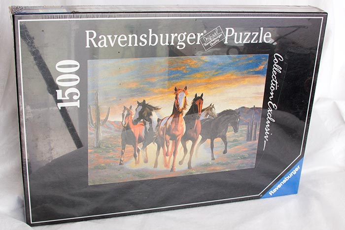 Puzzle 1500 dílků Koně metalické Ravensburger