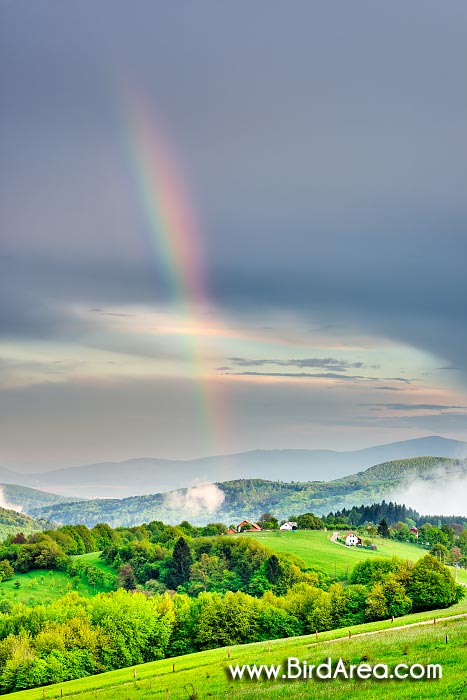 Krajina na Žítkové, CHKO Bílé Karpaty, Česká republika, Slovensko, Evropa